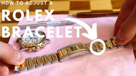 how to adjust rolex watch band